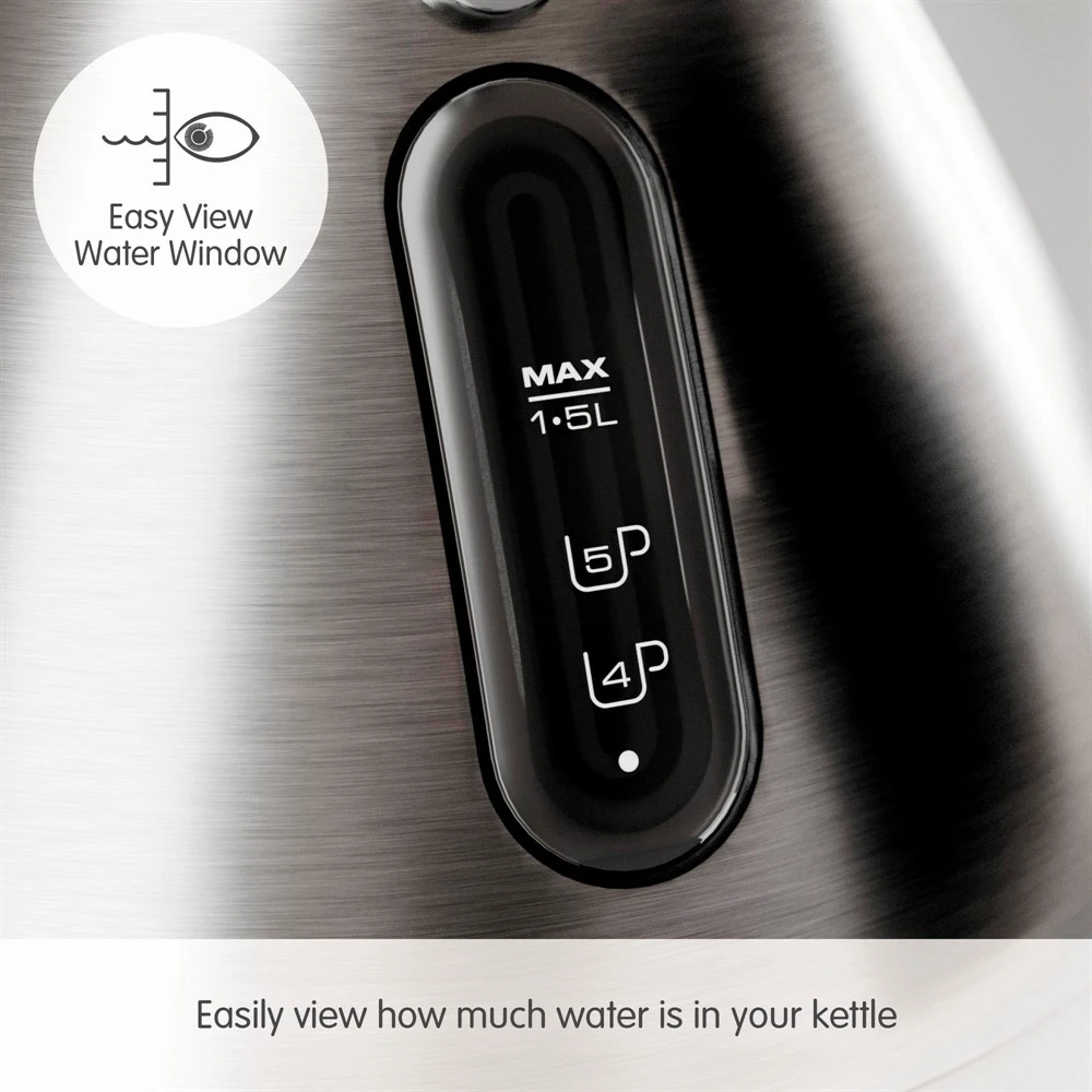 Morphy Richards Venture Brushed Stainless Steel Pyramid Kettle 7 Morphy Richards Venture Brushed Stainless Steel Pyramid Kettle - Image 5