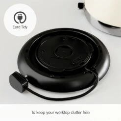 Morphy Richards Venture Cream Pyramid Kettle -Morphy Richards Sales 2024 100132 Cord Tidy text