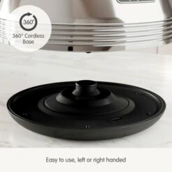 Morphy Richards Venture Retro Polished Stainless Steel Pyramid Kettle 11 Morphy Richards Venture Retro Polished Stainless Steel Pyramid Kettle -Morphy Richards Sales 2024 100330 360 cordless base text