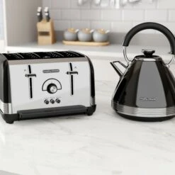 Morphy Richards Venture Retro Black 4 Slice Toaster -Morphy Richards Sales 2024 100331 240331 1