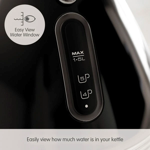 Morphy Richards Venture Retro Black Pyramid Kettle 7 Morphy Richards Venture Retro Black Pyramid Kettle - Image 5