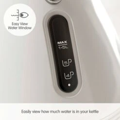 Morphy Richards Venture Retro White Pyramid Kettle 12 Morphy Richards Venture Retro White Pyramid Kettle -Morphy Richards Sales 2024 100332 Easy View Water Window text