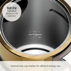 Morphy Richards Signature Opulent Gold Kettle -Morphy Richards Sales 2024 100743 Min Fill Line text