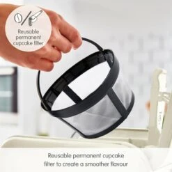 Morphy Richards Verve Cream Pour Over Filter Coffee Machine -Morphy Richards Sales 2024 163006 Reusable permanent cupcake filter text