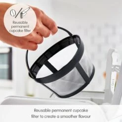Morphy Richards Verve White Pour Over Filter Coffee Machine -Morphy Richards Sales 2024 163007 Reusable permanent cupcake filter text