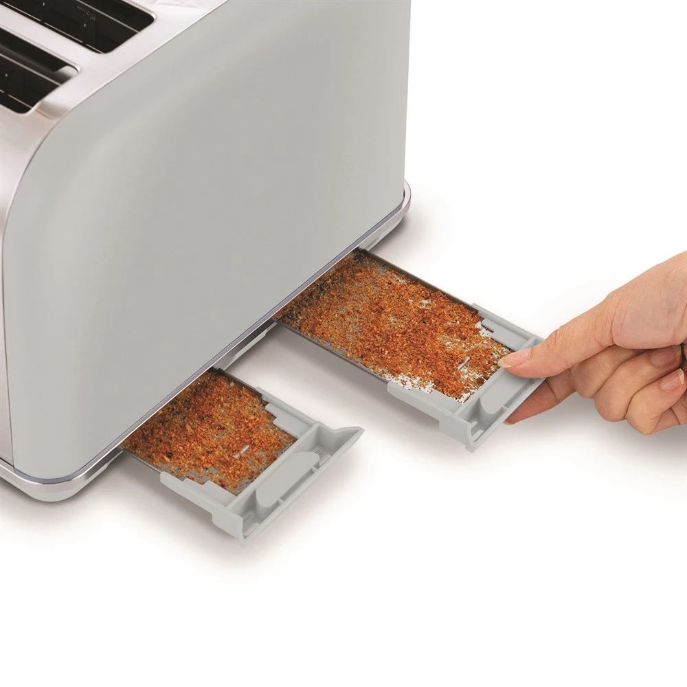 Morphy Richards Rose Gold and Ocean Grey 4 Slice Toaster 6 Morphy Richards Rose Gold and Ocean Grey 4 Slice Toaster - Image 4