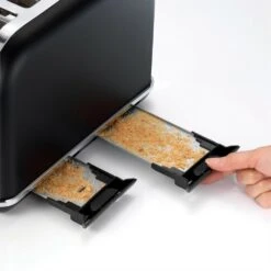 Morphy Richards Accents Rose Gold and Black 4 Slice Toaster -Morphy Richards Sales 2024 242104 crumbs