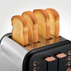 Morphy Richards Accents Rose Gold and Black 4 Slice Toaster -Morphy Richards Sales 2024 242104 popup