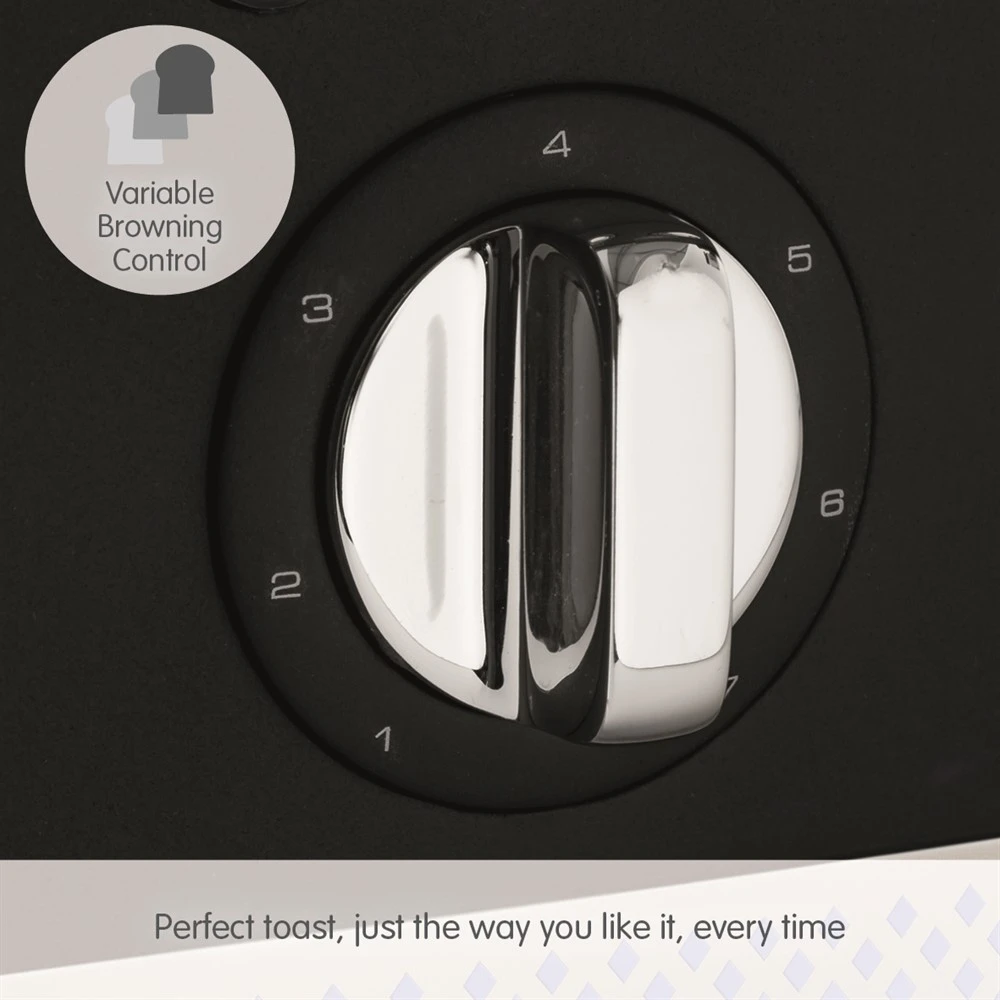 Morphy Richards Illumination Black Stainless Steel 4 Slice Toaster 8 Morphy Richards Illumination Black Stainless Steel 4 Slice Toaster - Image 6