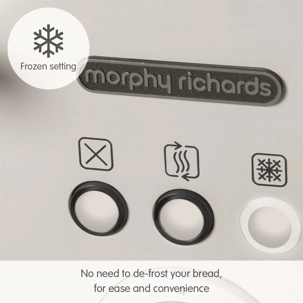 Morphy Richards Illumination White Stainless Steel 4 Slice Toaster 4 Morphy Richards Illumination White Stainless Steel 4 Slice Toaster - Image 2