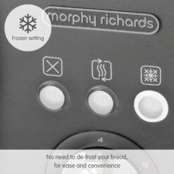 Morphy Richards Illumination Titanium Stainless Steel 4 Slice Toaster -Morphy Richards Sales 2024 248022 Frozen setting text
