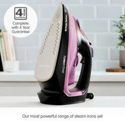 Morphy Richards Turbosteam Iron 50g Steam Output Iron -Morphy Richards Sales 2024 303140 4 Year Guarantee text