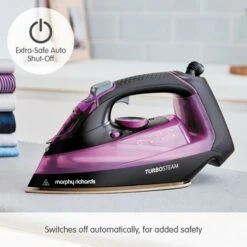 Morphy Richards Turbosteam Iron 50g Steam Output Iron -Morphy Richards Sales 2024 303140 Auto Shut Off text
