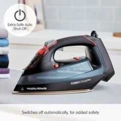 Morphy Richards Turbosteam Pro Digital 55g Steam Output Steam Iron -Morphy Richards Sales 2024 303175 Auto Shut Off text