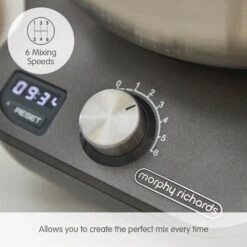 Morphy Richards MixStar Compact Stand Mixer -Morphy Richards Sales 2024 400520 6 Mixing Speeds text