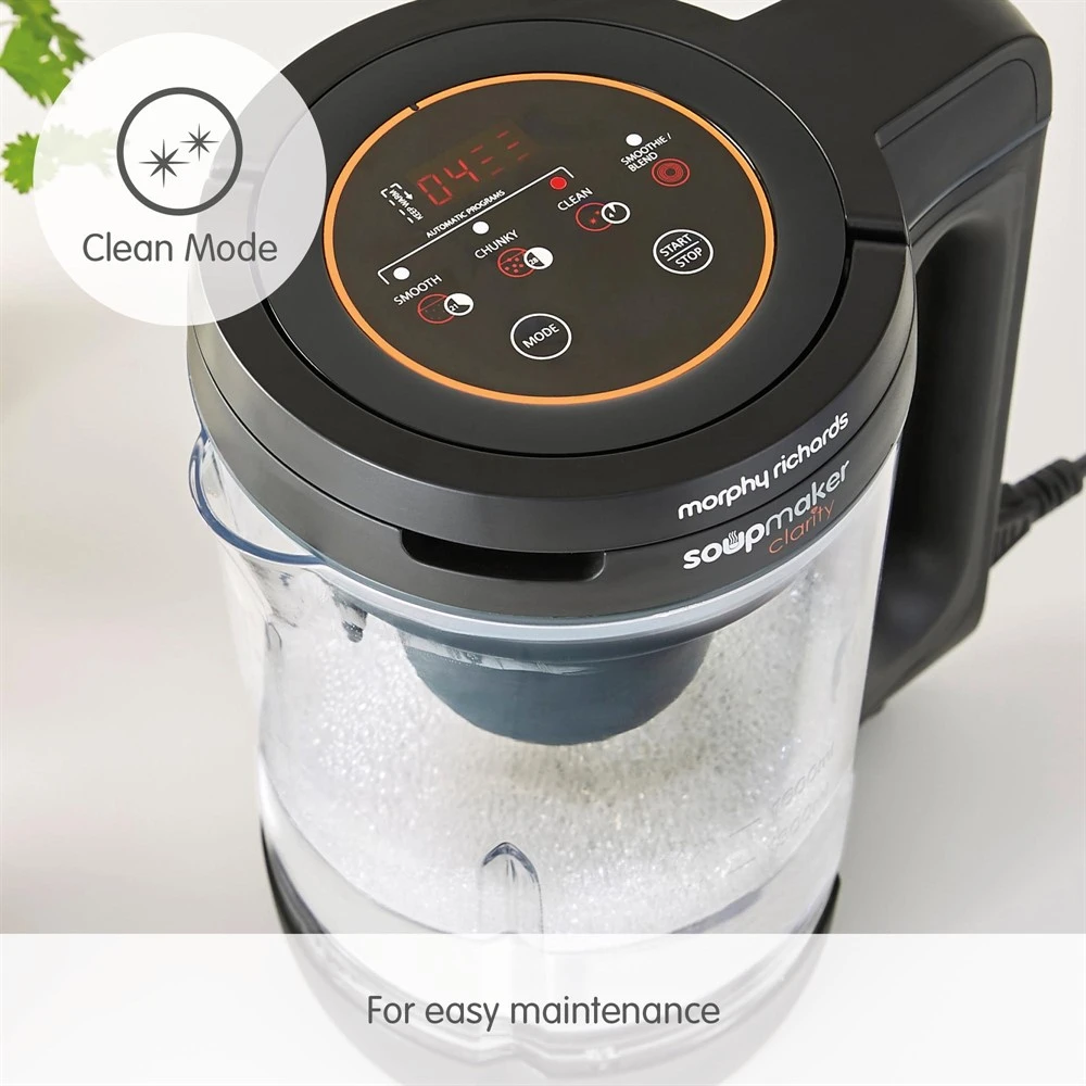 501050-Clean_Mode-text.jpg Morphy Richards Clarity Soup Maker -Morphy Richards Sales 2024 501050 Clean Mode
