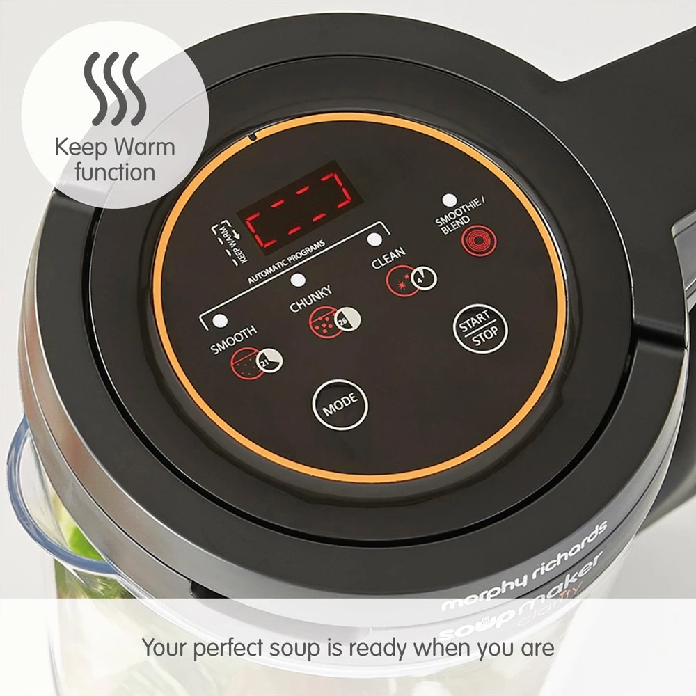 501050-Keep_Warm_function-text.jpg Morphy Richards Clarity Soup Maker -Morphy Richards Sales 2024 501050 Keep Warm function