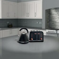 Morphy Richards Accents Rose Gold and Black Traditional Kettle -Morphy Richards Sales 2024 Black Rose Gold