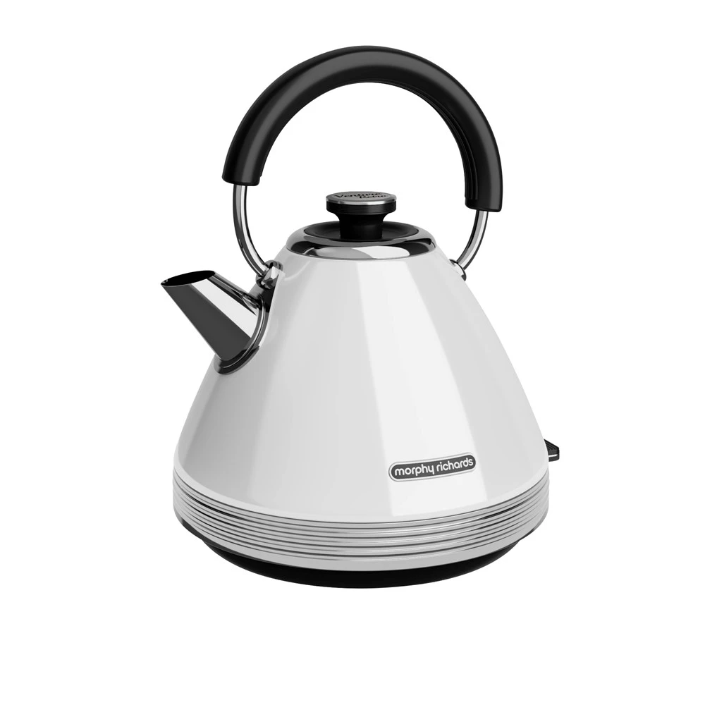 Morphy Richards Venture Retro White Pyramid Kettle 3 Morphy Richards Venture Retro White Pyramid Kettle