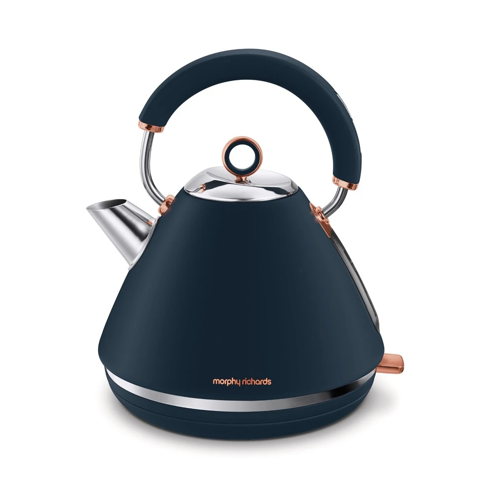 Morphy Richards Rose Gold and Midnight Blue Traditional Kettle 3 Morphy Richards Rose Gold and Midnight Blue Traditional Kettle