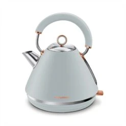 Morphy Richards Rose Gold and Ocean Grey Traditional Kettle