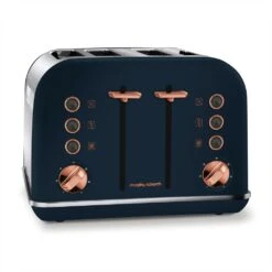 Morphy Richards Rose Gold and Midnight Blue 4 Slice Toaster
