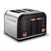 Morphy Richards Accents Rose Gold and Black 4 Slice Toaster 2 Morphy Richards Accents Rose Gold and Black 4 Slice Toaster -Morphy Richards Sales 2024 HR242104