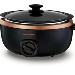 Morphy Richards Sear and Stew Rose Gold Slow Cooker 6.5L